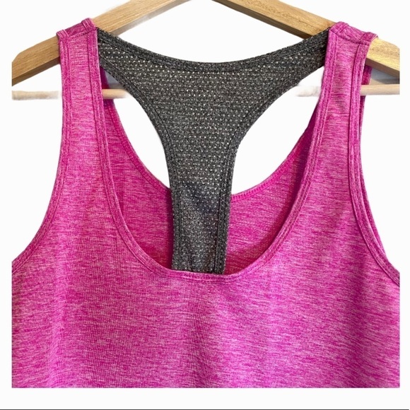 Avia pink  gray racerback sleeveless tank top - Picture 3 of 5